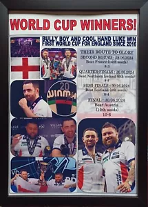 England 2024 WM Darts Sieger - Souvenirdruck - Bild 1 von 5