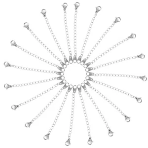 20 Pcs Chain Necklace Extender Jewelry Making Supplies near Me - Picture 1 of 12