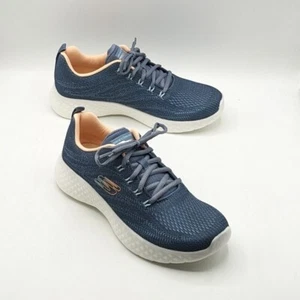 Skechers Lite Foam LADIES Lightweight Air-Cooled Running Sneaker BLUE- NWT SZ 10 - Picture 1 of 7