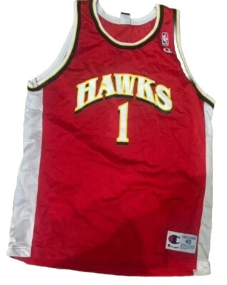 Camiseta deportiva de baloncesto vintage de los 90 Champion Atlanta Hawks talla XL Foto 1 de 3