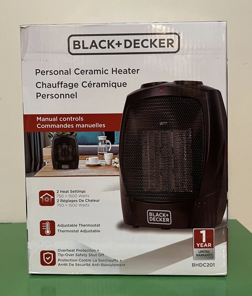 Calentador Cerámico BLACK+DECKER 1500W - Negro (BHDC201) Nuevo Foto 1 de 1