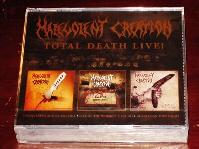 Malevolent Creation: Total Death Live! 3 CD Box Set: Conquering, Whiskey Go NEW - Image 1 of 2