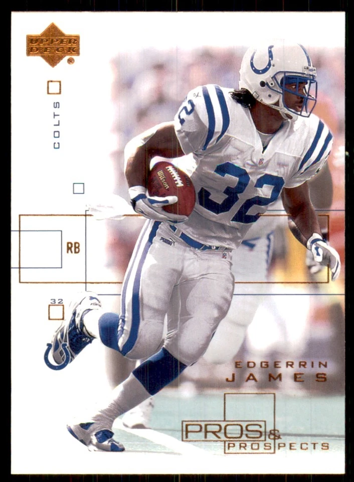 2001 Upper Deck Pros & Prospects #37 Edgerrin James Indianapolis Colts - Image 1 of 2