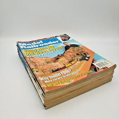 Lot of 11 Model Railroader Magazines 2002 Partial Year Trains Hobby Vintage - Image 1 of 4