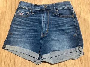 Hollister California Girls Shorts Booty Denim Blue Size 1 W25 - Picture 1 of 6