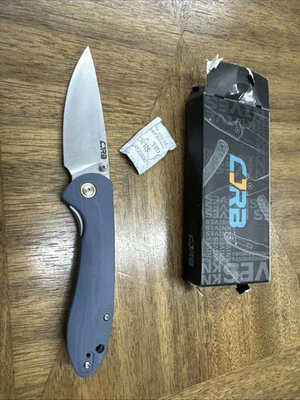 Faca de bolso CJRB pequena Feldspato cinza G10 dobrável D2 1912sgyc - Imagem 1 de 4