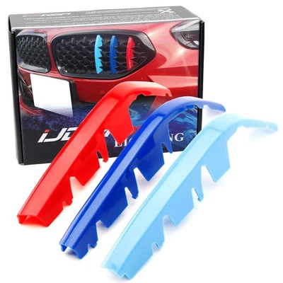Embellecedores de inserción de rejilla color M para BMW G20 serie 3 M340i 19-22 con rejilla de 8 vigas Foto 1 de 4