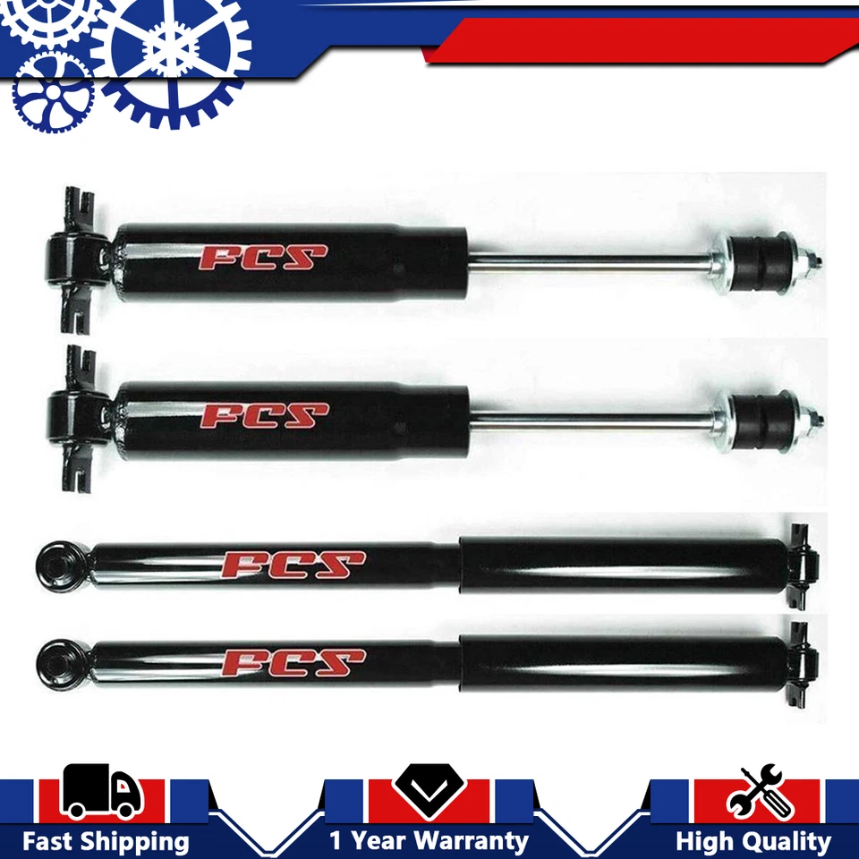 Комплект из 4 передних и задних амортизаторов FCS для Chevrolet GMC C1500 C2500 1988-1998 годов выпуска - Изображение 1 из 4