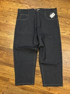 SouthPole Baggy Jeans 52 X 34 82628 Wide Leg Hip Hop Y2k Raw Indigo - New - Picture 1 of 10
