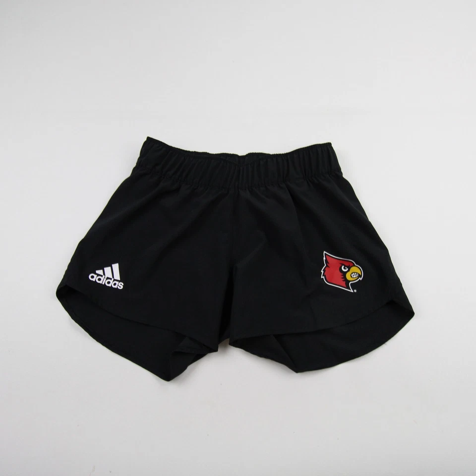 Louisville Cardinals adidas Aeroready Athletic Shorts Women's Black New - Image 1 of 1