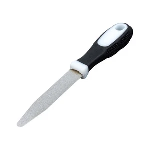 Sharpening File Kitchen Tool Blade 2 Sided Flat and Curved Sharpening Stone - Picture 1 of 15