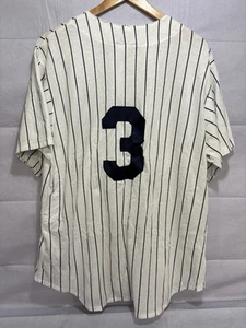 Vintage New York Yankees Jersey Shirt Majestic Men’s XL Button Babe Ruth 3 Retro - Picture 1 of 9