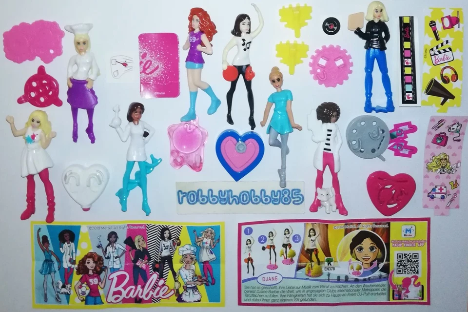 Komplettsatz Barbie Berufe (EN378 - EN430A) + 8 BPZ Deutschland Kinder 2018/19 - Bild 1 von 1