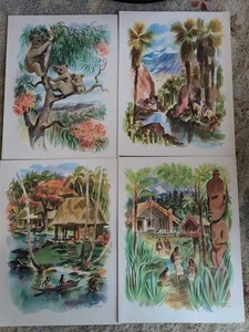 4 Vintage 1963 Matson Line Cruise Ship Menus Samoa New Zealand Calif. Australia - Picture 1 of 9