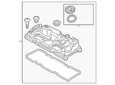 Cubierta de válvula original Volkswagen 03L-103-469-AD Foto 1 de 2