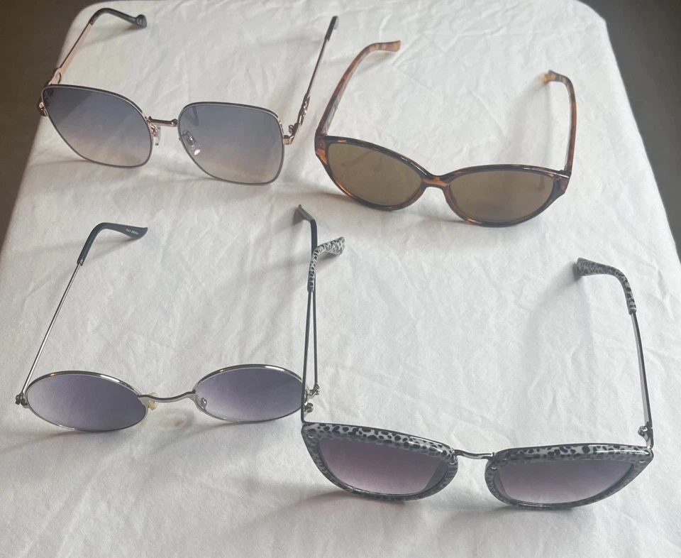 Gafas de sol para mujer para darte un aspecto diferente multicolor 4 estilos únicos  Foto 1 de 4