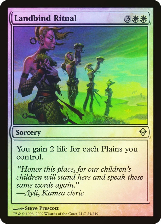 MTG FOIL Landbind Ritual  - Zendikar #024 - Image 1 of 1