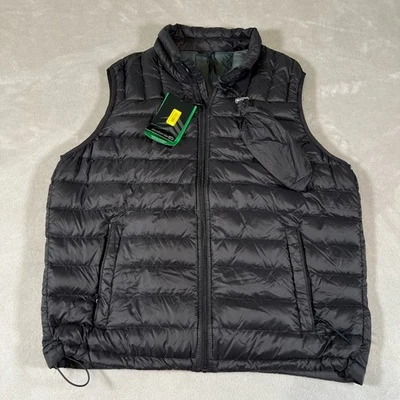 Solaris Real Down Puffer Vest Men's Large Black Packable Lightweight Quilted NEW - Image 1 of 4