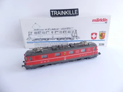 3336 MARKLIN 3 RAILS HO LOCOMOTIVE ELECTRIQUE SBB CFF Ae 6/6 11425 GENEVE - Photo 1/4