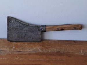 Vtg Russell Green River Works Knife Butcher Cleaver Chopper 6" Blade EUC - Picture 1 of 19
