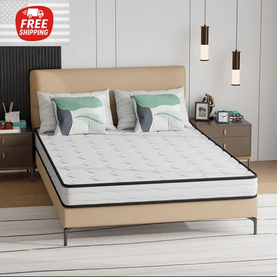 Colchón Tamaño Completo 6 Pulgadas De Muelles y Espuma Para Adultos Niños En Oferta Foto 1 de 4