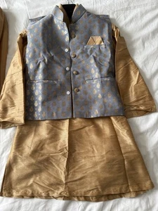 Boys Shalwar Kameez with Waistcoat - Picture 1 of 5