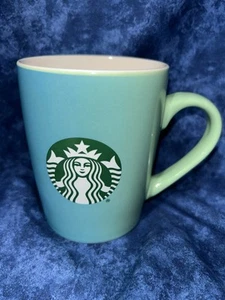 Starbucks Coffee Mug 10 Oz Collectable 2021 Green Teal Simple Logo Never Used - Picture 1 of 5