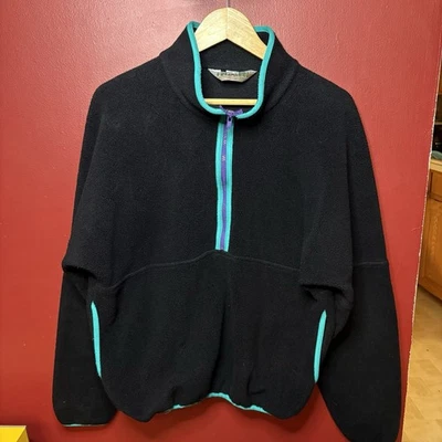 De Colección Años 90 Eastern Mountain Deportes Cuarto Cremallera Mediana Hecho en EE. UU. Foto 1 de 4