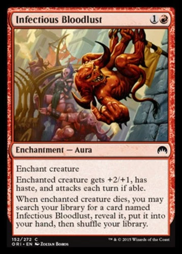 Infectious Bloodlust - Magic Origins #152/272 MTG Magic The Gathering - Image 1 of 1