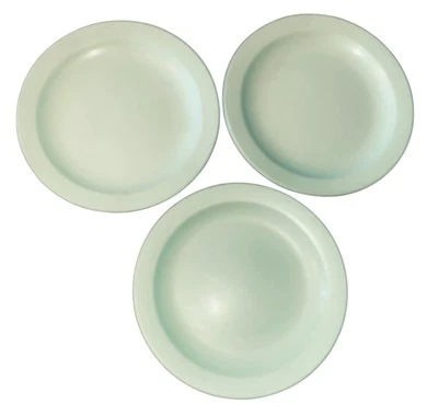 Juego de 3 Platos de Melamina Boonton Ware 7" Vintage Hecho en EE. UU. Verde Como Nuevo Foto 1 de 4