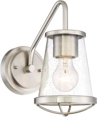 Aplique de pared Darby DESIGNERS FOUNTAIN 87001-SP 10,25x10,25x5,63, platino satinado  Foto 1 de 4