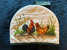 British Style UK Tea Cozy Farmhouse Rooster Hen  Design Country Insulated Teapot