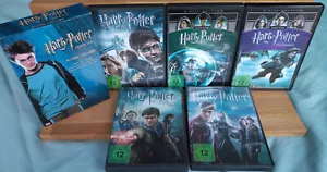 Harry Potter komplett DVDs Jahr 1-3 in Box, Jahr 4-7 als Einzel-DVDs, gebraucht - Bild 1 von 5