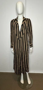 ETRO MILANO ITALY | LONG STRIPED COAT GOWN JACKET | WOMENS SZ 40 or AU 8 or US 4 - Picture 1 of 3