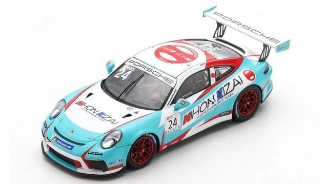 Modellino auto scala 1:43 Spark PORSCHE 911 GT3 VUP CARRERA CUP JAPAN 2020 ra... - Immagine 1 di 1