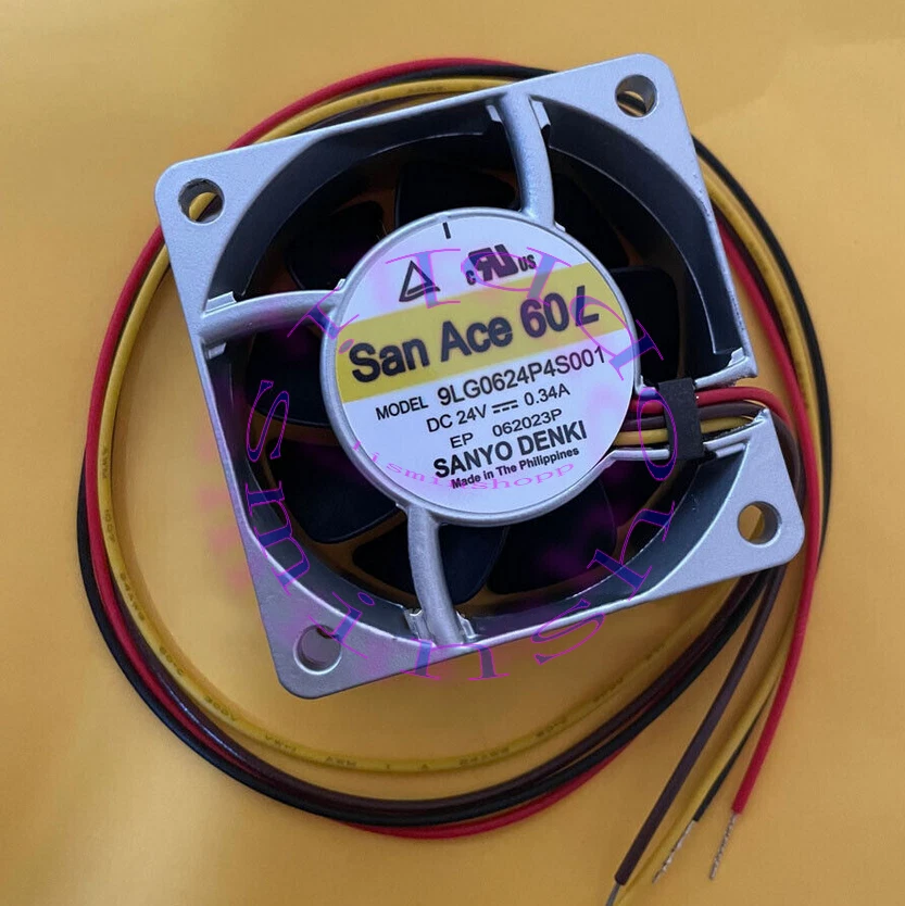 Sanyo DENKI 9LG0624P4S001 24V 0.34A 6025 60MM aluminum frame cooling fan - Image 1 of 1