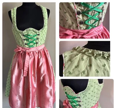 C&A👗🩳DIRNDL👗🩳LANDHAUS👗🩳GRÜN🩳👗SÜßE RÜSCHE🩳👗GR.40👗🩳BAUMWOLLE - Bild 1 von 4