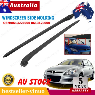 Left + Right WINDSCREEN SIDE MOLDING For HYUNDAI I30 2007-2012 NEW  - image 1 of 4