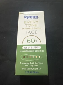 Coppertone Every Tone Invisible Finish Face Sunscreen SPF 60+ 1.7 oz Exp.9/26 - Picture 1 of 1