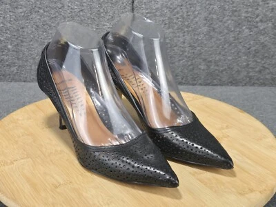 Zapatos de tacón Bronx Vivian para mujer talla 8 M cuero negro punta en punta 73223 Foto 1 de 4