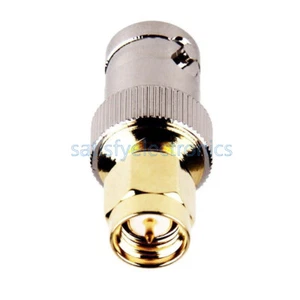 RF Coax Coaxial SMA Male Plug to BNC Female M/F Radio Antenna Connector Adapter - Picture 1 of 4