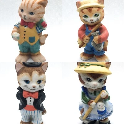 FIGURAS DE GATO BISQUE PORCELANA COLECCIONABLES BC BRONSON 1993-1994 Foto 1 de 4