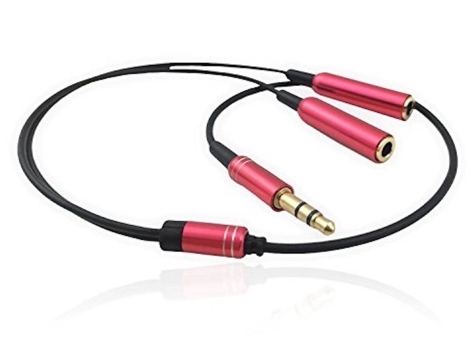 ADAPTADOR DIVISOR 3.5mm Audio Estéreo Cable Auxiliar iPod Altavoz Coche PARA IPHONE 6 5 4S Foto 1 de 4