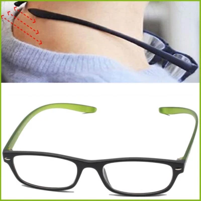 occhiali da lettura da vista con aste girocollo autoreggenti neck specs da collo - Immagine 1 di 4