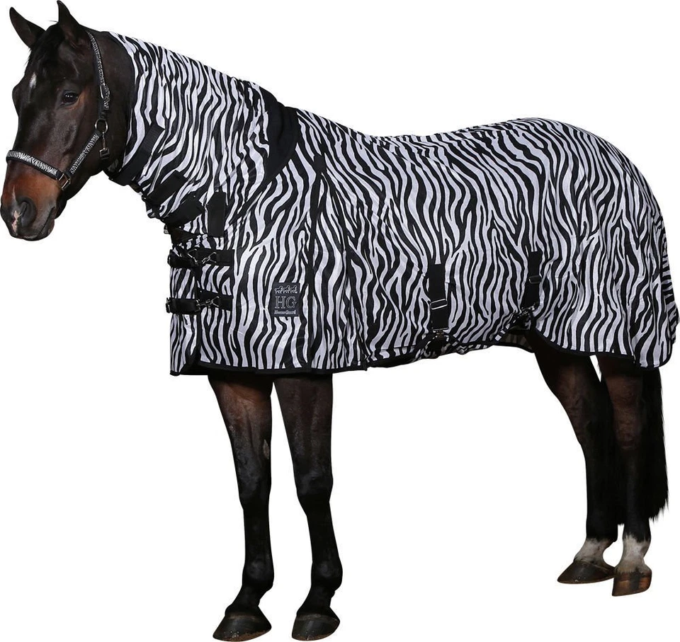 Horse Guard Fliegendecke Zebra Ekzemerdecke mit Halsteil  145cm - Bild 1 von 1