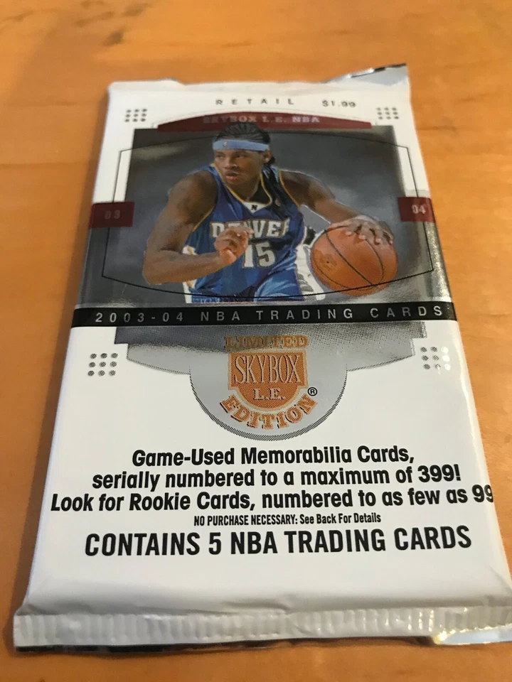 2003-04 Skybox LE Limited Edition Basketball Sealed Pack - Poss. Lebron RC - Image 1 of 1