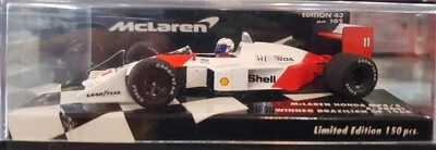 1:43 Alain Prost #11 1988 ganador del GP de Brasil Mclaren MP 4/4 Minichamps537884111 Foto 1 de 3