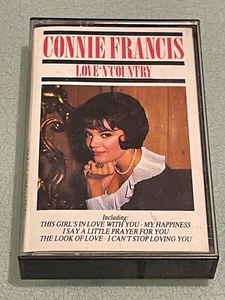 Connie Francis - Love 'N' Country Audio Cassette Tape Album - Contour - Picture 1 of 5