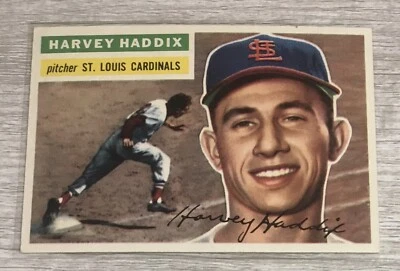 1956 Topps quase perfeito #77 Harvey Haddix quase perfeito vintage Cardinals V4B - Imagem 1 de 2