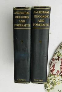 1910, 2 Vol, Ancestral Records and Portraits, SIGNED COLONIAL DAMES FOUNDER! - Picture 1 of 12
